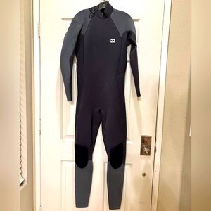 Billabong 3/2 Absolute Comp Back Zip Full Wetsuit | Large Tall| Ash Color